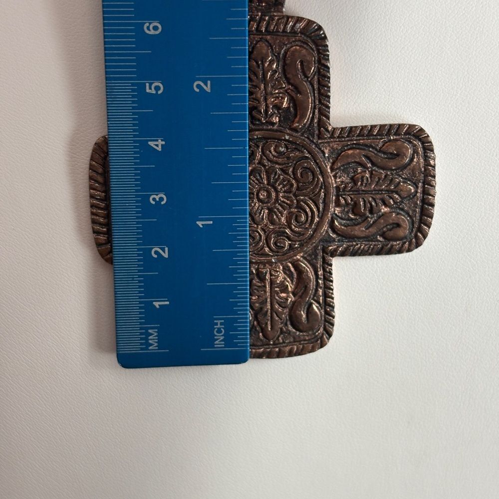 Copper Decorative Cross Necklace - Picture 6 of 10